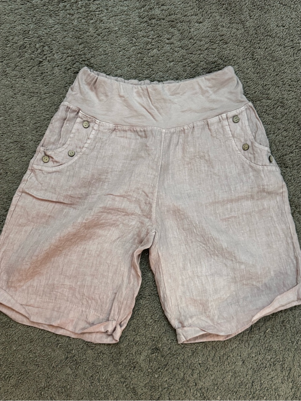 Women’s Light Pink Relaxed Waistband Shorts